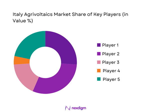 Italy Agrivoltaics Market Share of Key Players