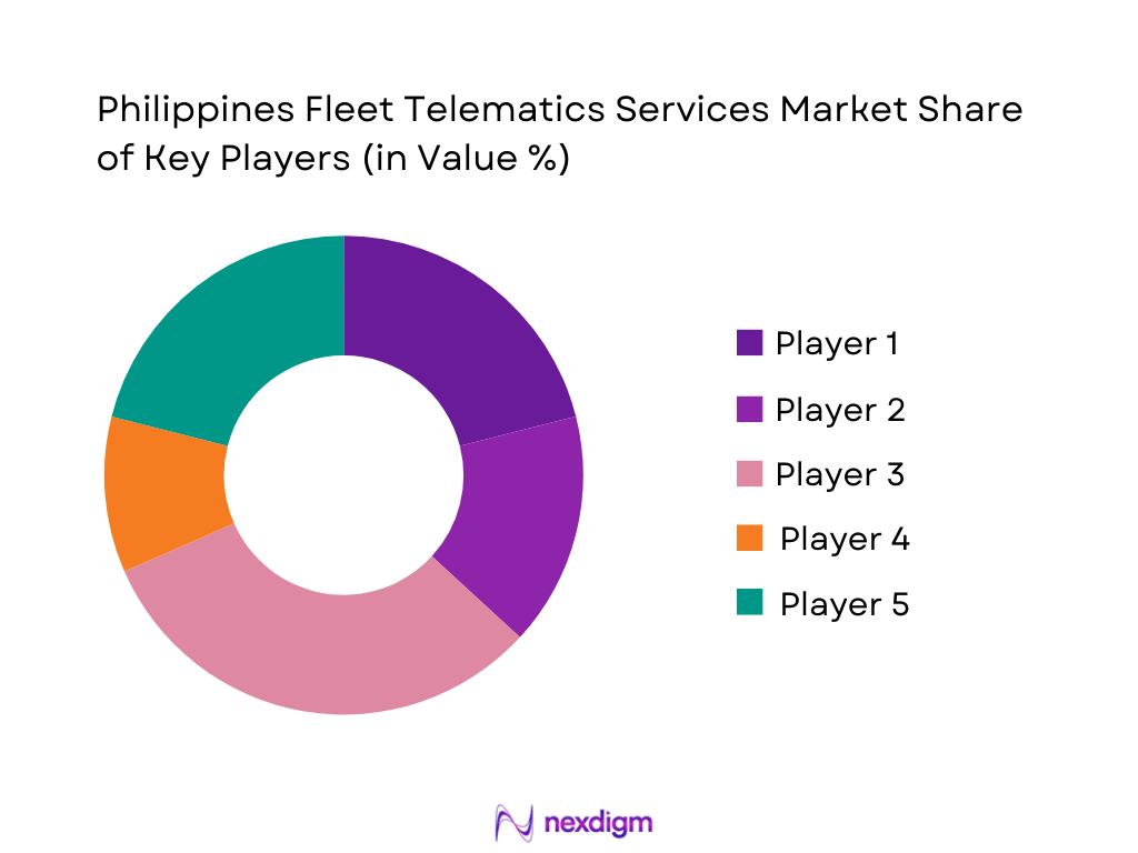 Philippines Fleet Telematics Services Market Share of Key Players