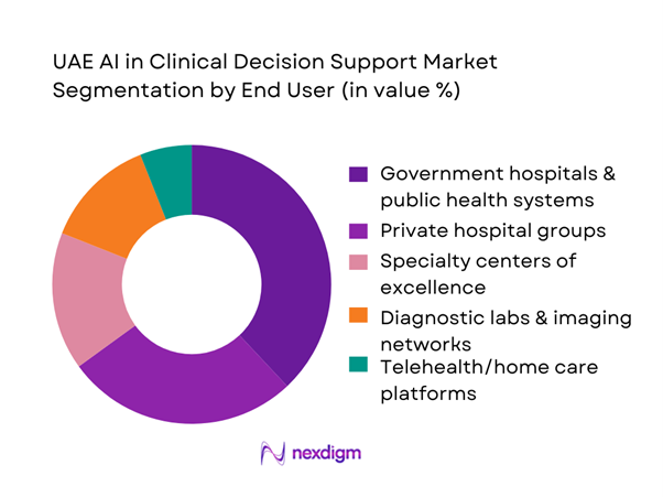 UAE AI in Clinical Decision Support Market Segmentation by End-User