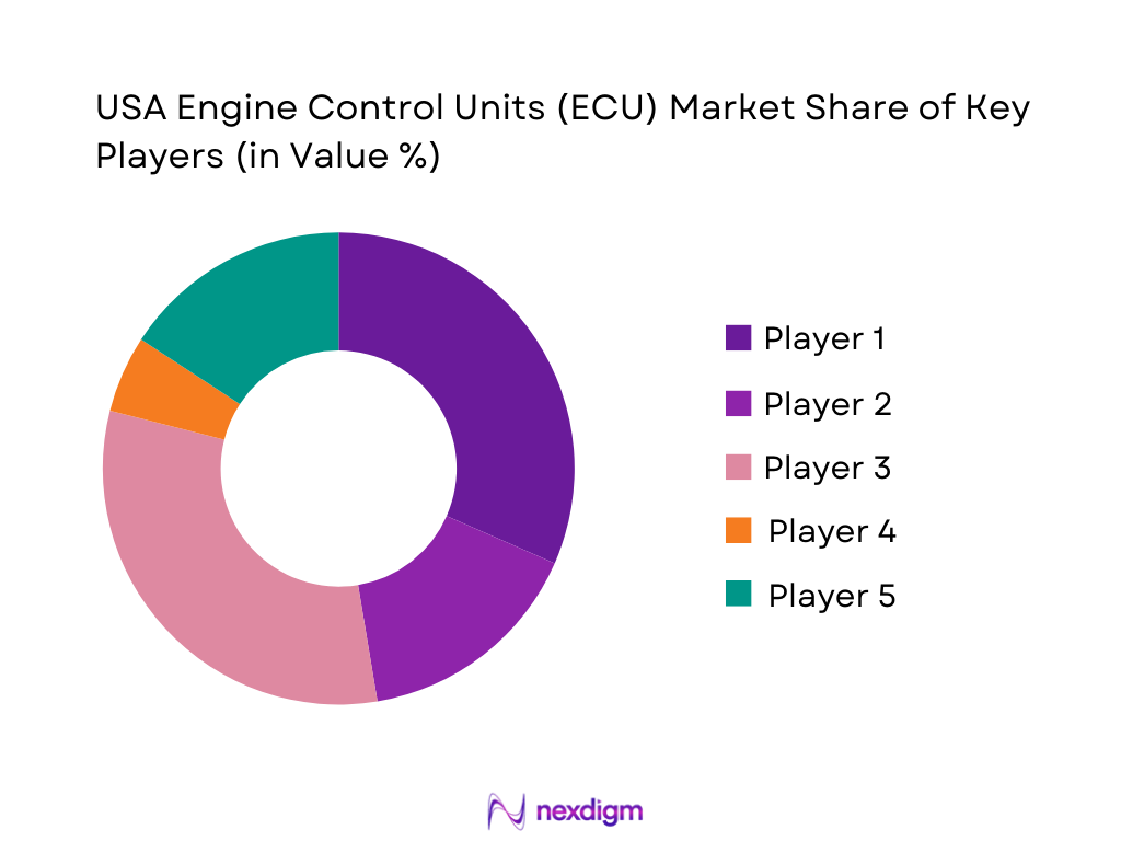 USA Engine Control Units (ECU) Market Share of Key Players