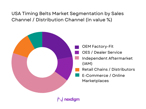 USA Timing Belts Market Segmentation by Sales Channel