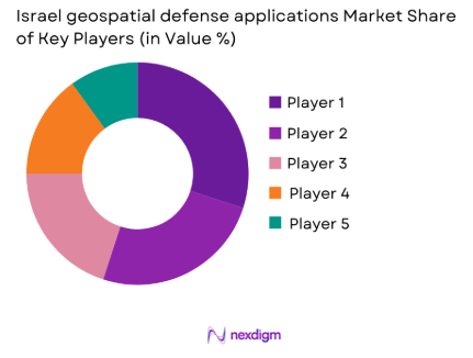 Israel geospatial defense applications Market share of key players