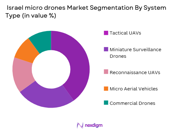 Israel micro drones Market segmentation by system type