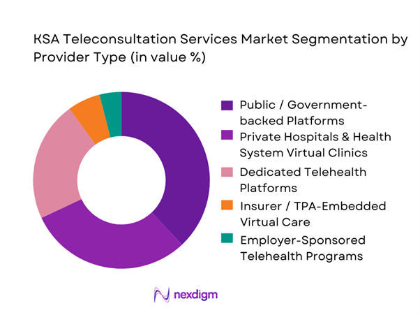 KSA Teleconsultation Services Market Segmentation by Provider Type