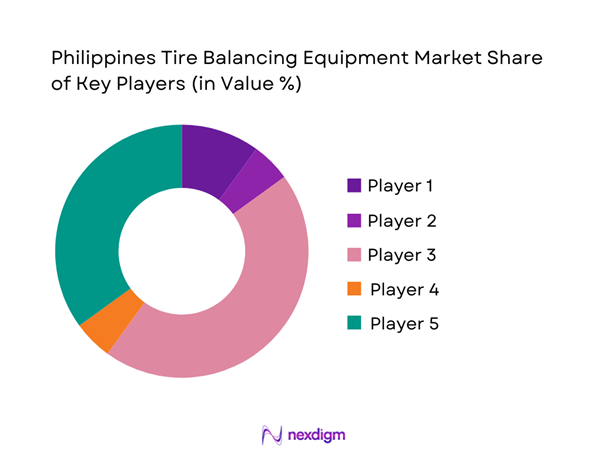 Philippines Tire Balancing Equipment Market Share of Key Players