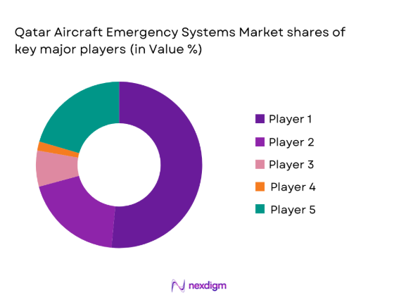 Qatar Aircraft Emergency system market share of all major players