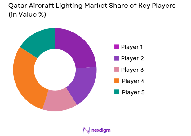 Qatar Aircraft Lighting Market share of key players