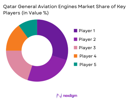 Qatar General Aviation Engines market share of key players