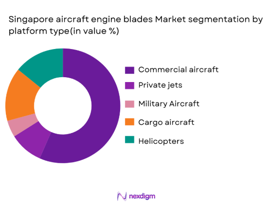 Singapore aircraft engine blades market segmentation by platform type