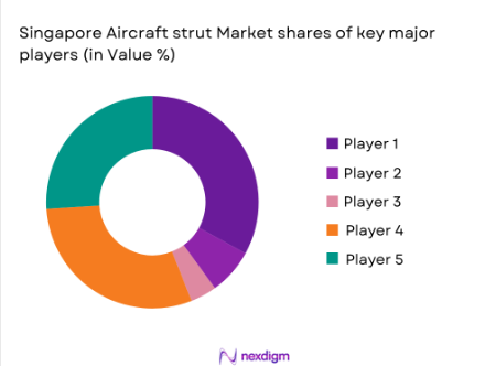 Singapore aircraft strut market share of major players