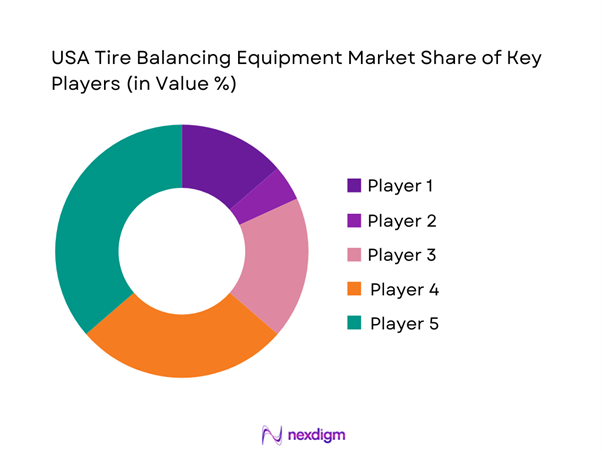 USA Tire Balancing Equipment Market Share of Key Players