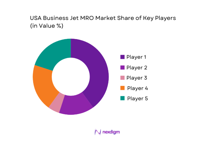 USA business jet mro Market share
