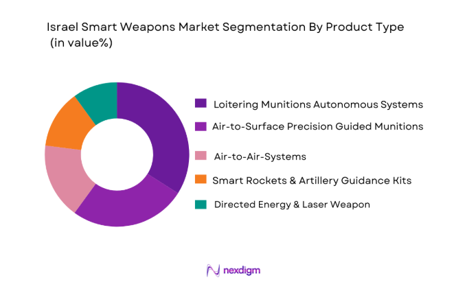 Israel smart weapons market segmented by weapon type
