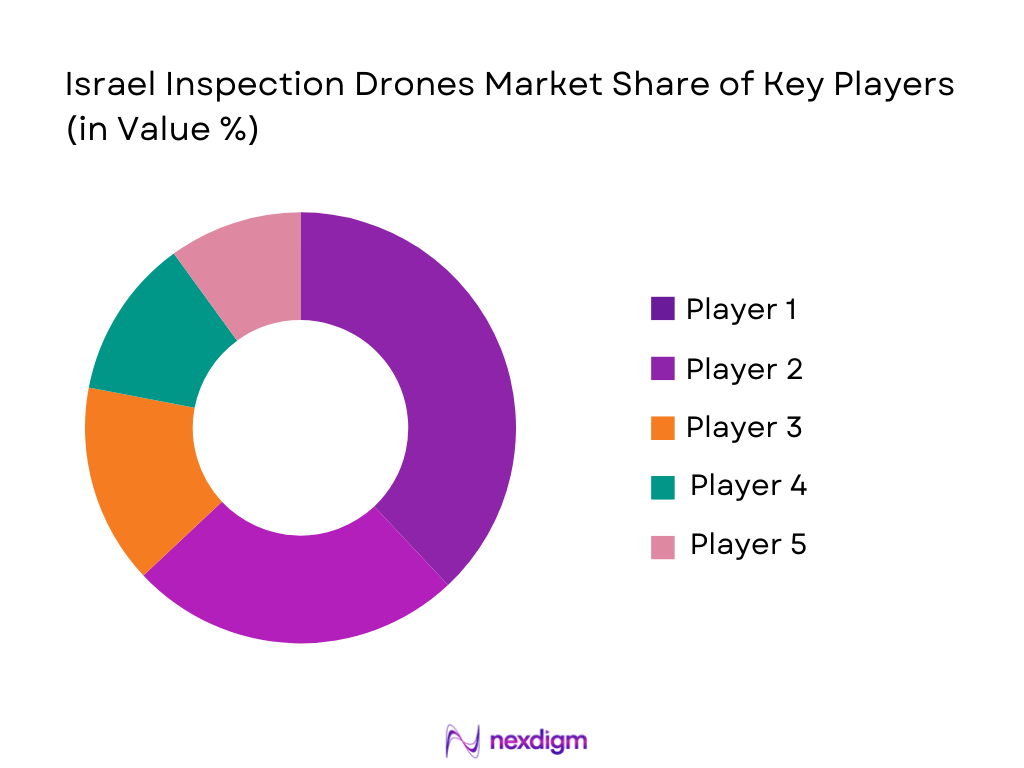 israel inspection drones market share of key players
