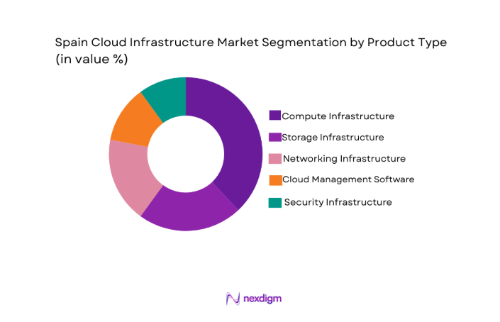 Spain Cloud Infrastructure Market segment by product