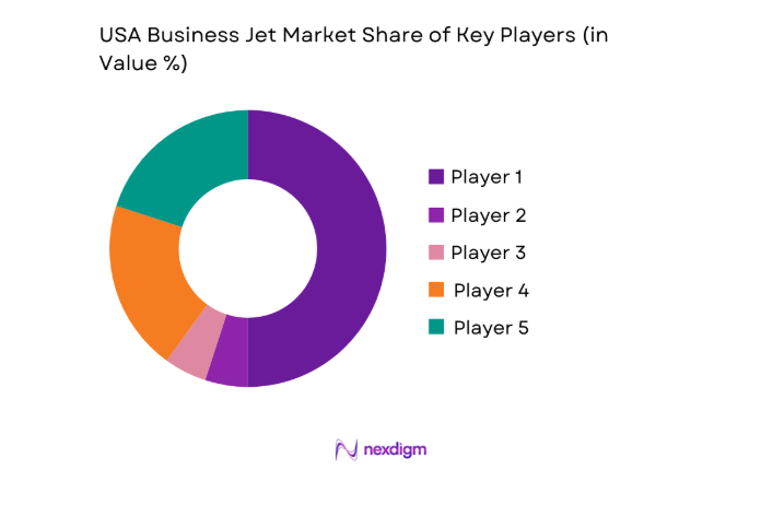 USA business jet Market share