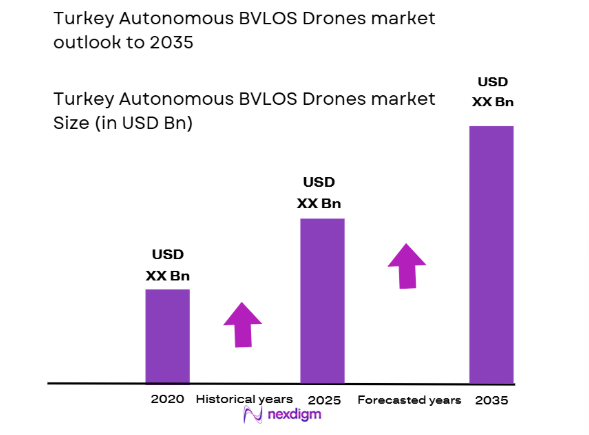 Turkey autonomous bvlos drones Market size