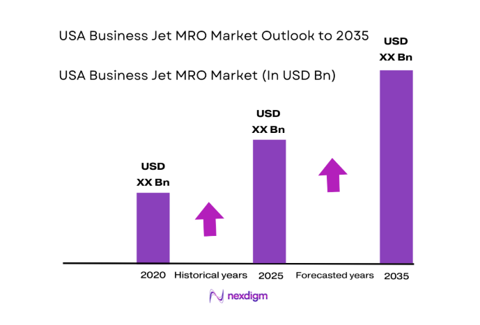 USA business jet mro Market size