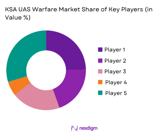 KSA uas warfare Market share of key players