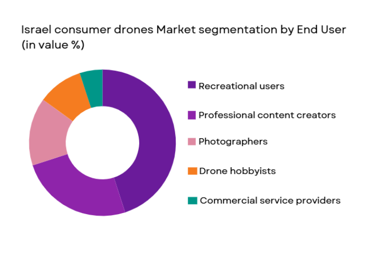 Israel Consumer Drones Market segmentation by end user type
