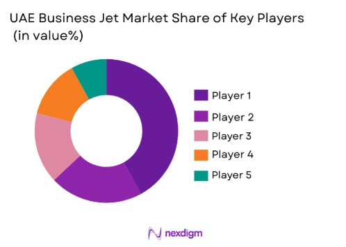 UAE business jets market market Share of key players