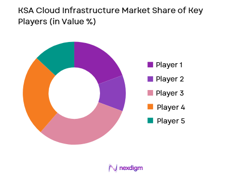 KSA Cloud Infrastructure Market share of key players