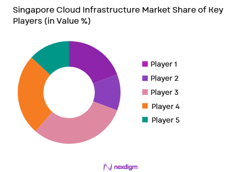 Singapore Cloud Infrastructure market share of key players