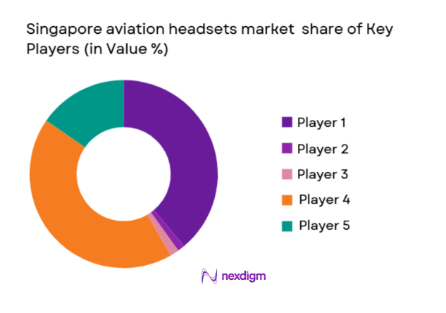 Singapore aviation headsets Market share of key players