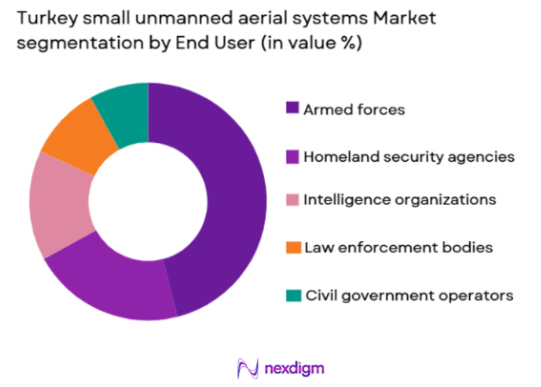 Turkey small unmanned aerial systems Market segmentation by end user type