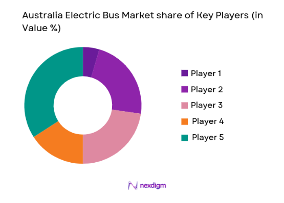 Australia Electric Bus Market share of key players