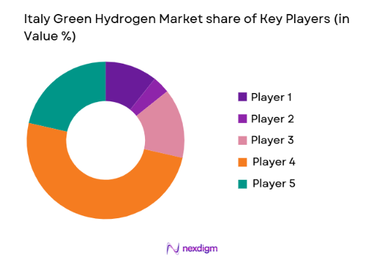 Italy Green Hydrogen Market share of key players
