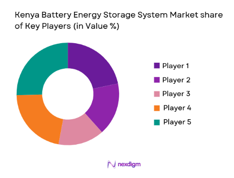 Kenya Battery Energy Storage System Market share of key players