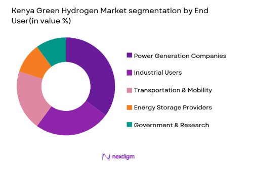 Kenya Green Hydrogen Market segmentation by end user type