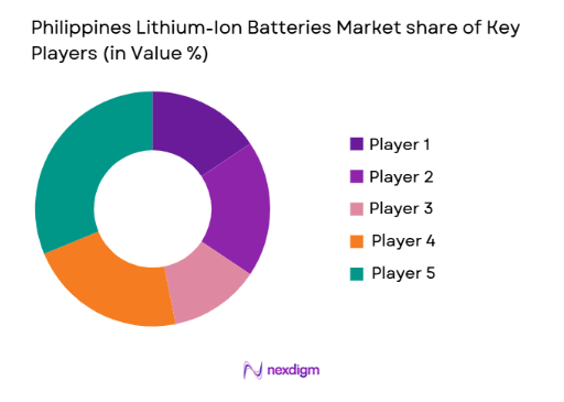 Philippines Lithium-Ion Batteries Market share of key players