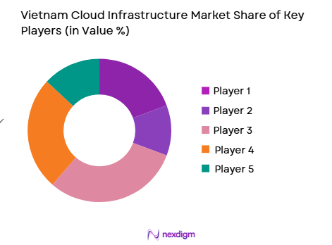 Vietnam Cloud Infrastructure Market share of key players