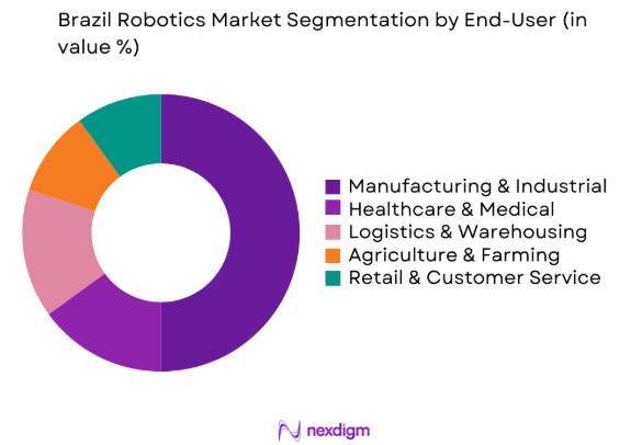 Brazil Robotics market by end user segments