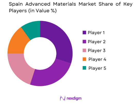 Spain Advanced Materials market share of key players