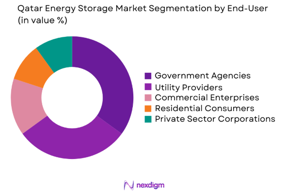 Qatar energy storage market by end user segment