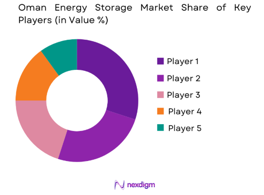 Oman Energy Storage market share of key players
