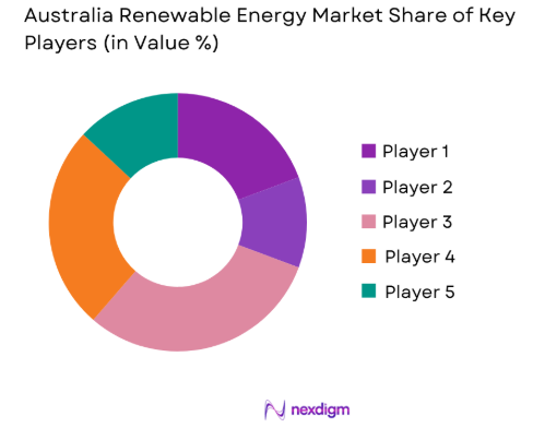 Australia Renewable Energy Market share of key players