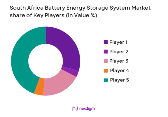 South Africa Battery Energy Storage System Market share of key players
