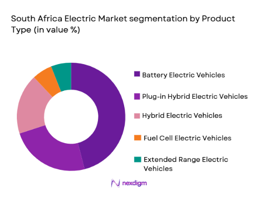 South Africa Electric Vehicle Market segmentation by product type