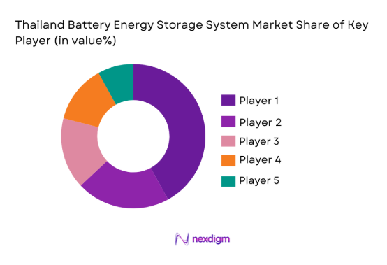 Thailand Battery Energy Storage System Market share of key players