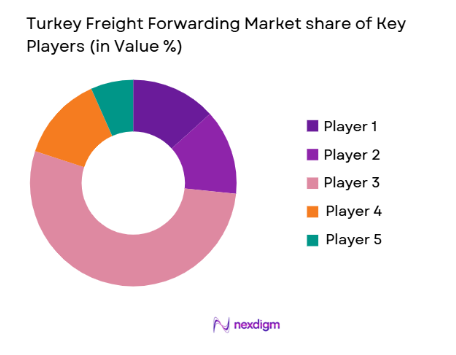 Turkey Freight Forwarding Market share of key players
