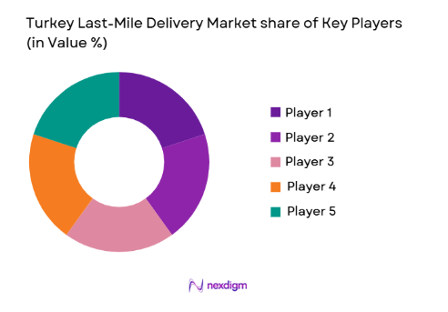 Turkey Last-Mile Delivery Market share of key players