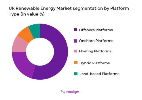 UK Renewable Energy Market segmentation by platform type
