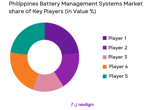 Philippines Battery Management Systems (BMS) market share of key players