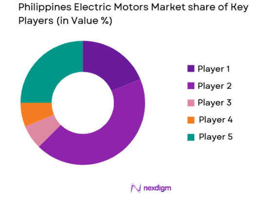 Philippines Electric Motors Market share of key players