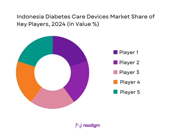Indonesia Diabetes Care Devices Market Share of Key Players