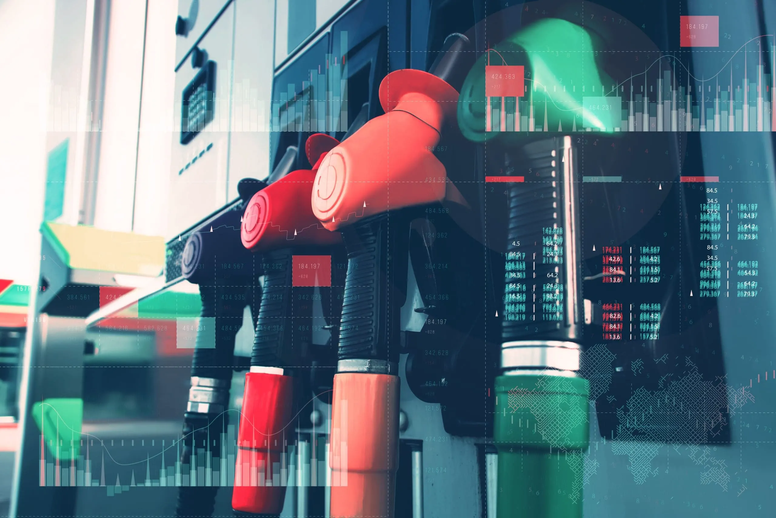 India Fuel Transfer Pumps Market Outlook to 2030 gas-station-with-fuel-dispensers-technological-background-graph-rising-prices-gasoline-fuel-1-scaled
